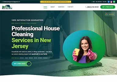 Natalia's Cleaning Services website preview